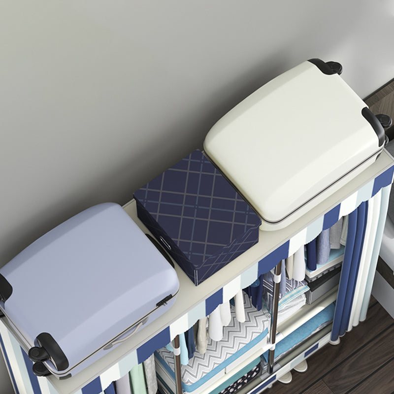 Contemporary Style Wardrobe Metal 1-Door Wardrobe Closet for Home