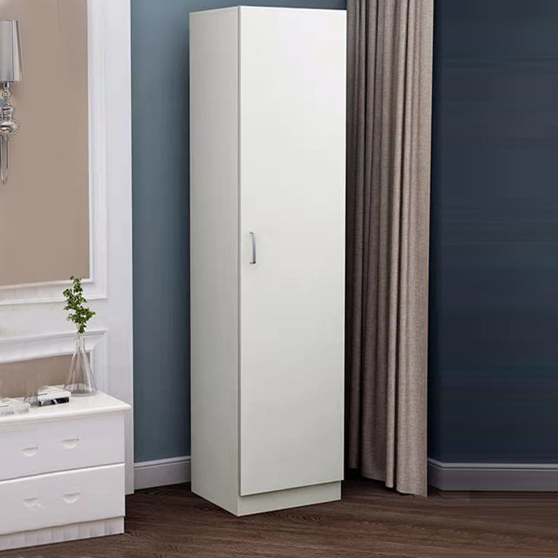 Contemporary White Wardrobe Armoire Hinged Wardrobe Cabinet for Home