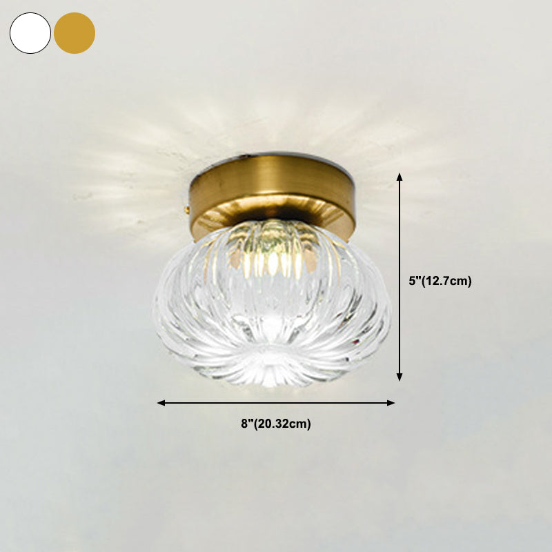 Post-Modern Ceiling Lamp Glass Ceiling Mount Light Fixture for Hallway