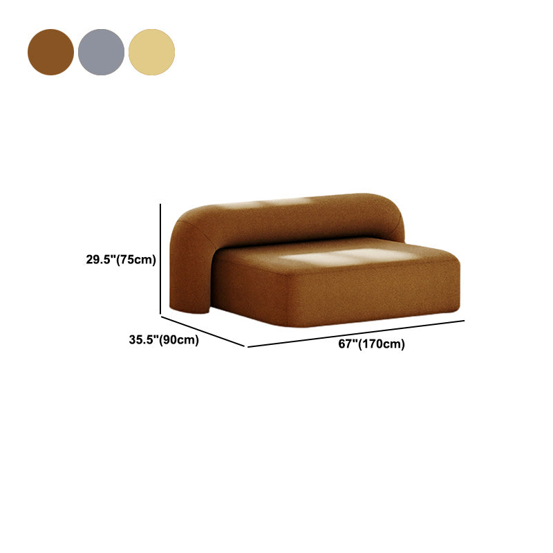 Modern Minimalist Velvet Sofa 2/3-Seater Armless Living Room Sofa