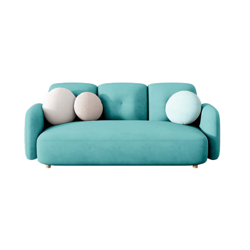 Contemporary Square Arm Sofa 28.74" Wide Standard Sofa for Living Room