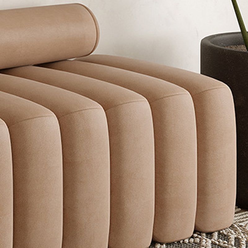 63-In W Velvet Loveseat Contemporary 2-Seater Armless Seating