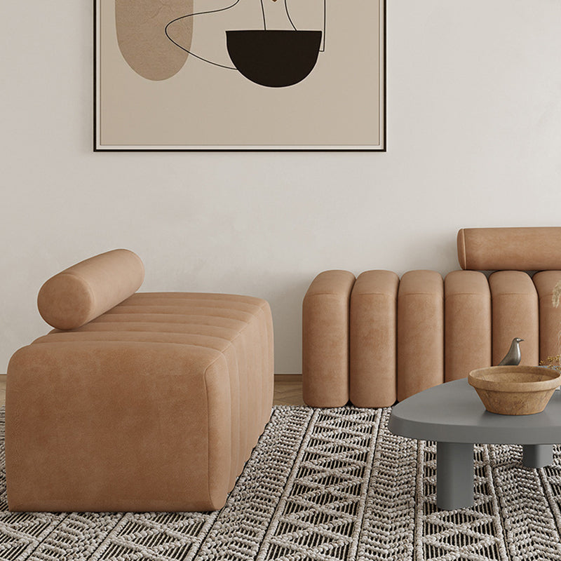 63-In W Velvet Loveseat Contemporary 2-Seater Armless Seating