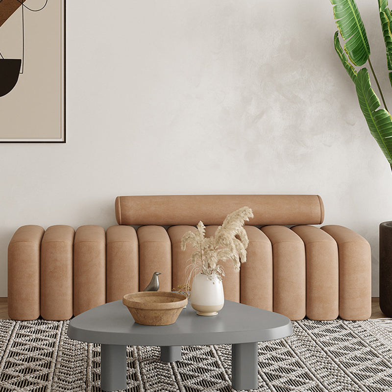 63-In W Velvet Loveseat Contemporary 2-Seater Armless Seating