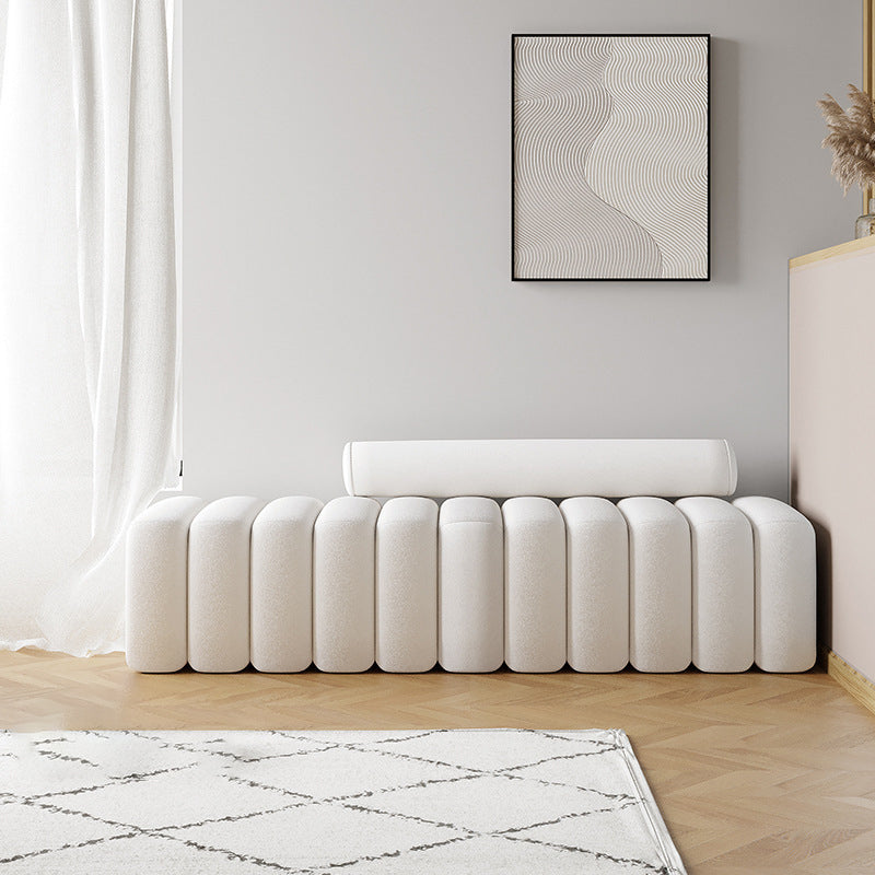 63-In W Velvet Loveseat Contemporary 2-Seater Armless Seating