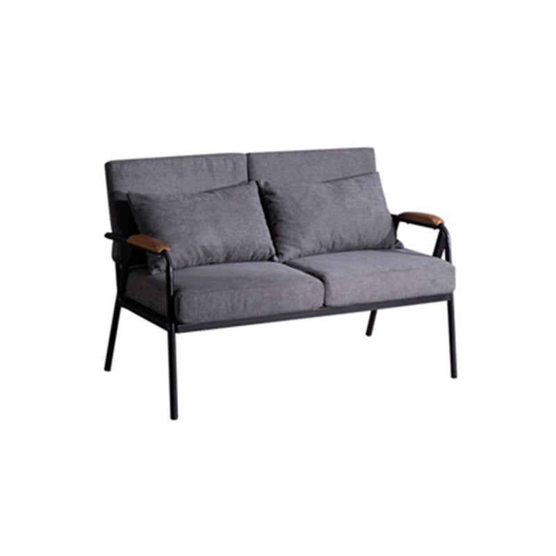 Square Arm Sofa 24.40" Wide 2-seater Sofa with Loose Back for Living Room