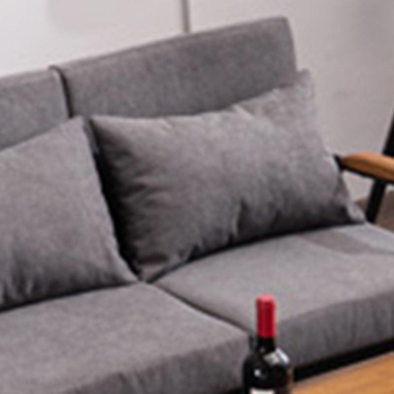 Square Arm Sofa 24.40" Wide 2-seater Sofa with Loose Back for Living Room
