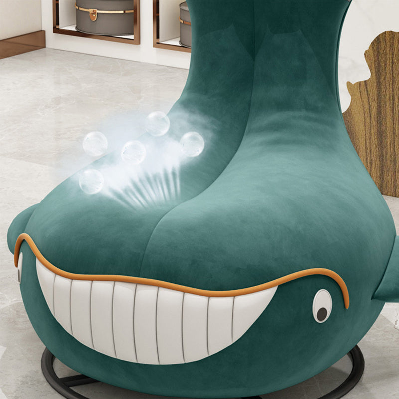 Contemporary Upholstered Armless with Black Legs Parsons Chair