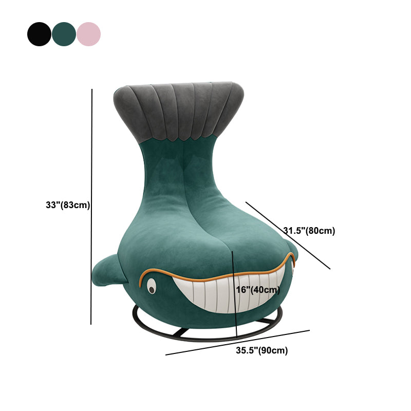 Contemporary Upholstered Armless with Black Legs Parsons Chair