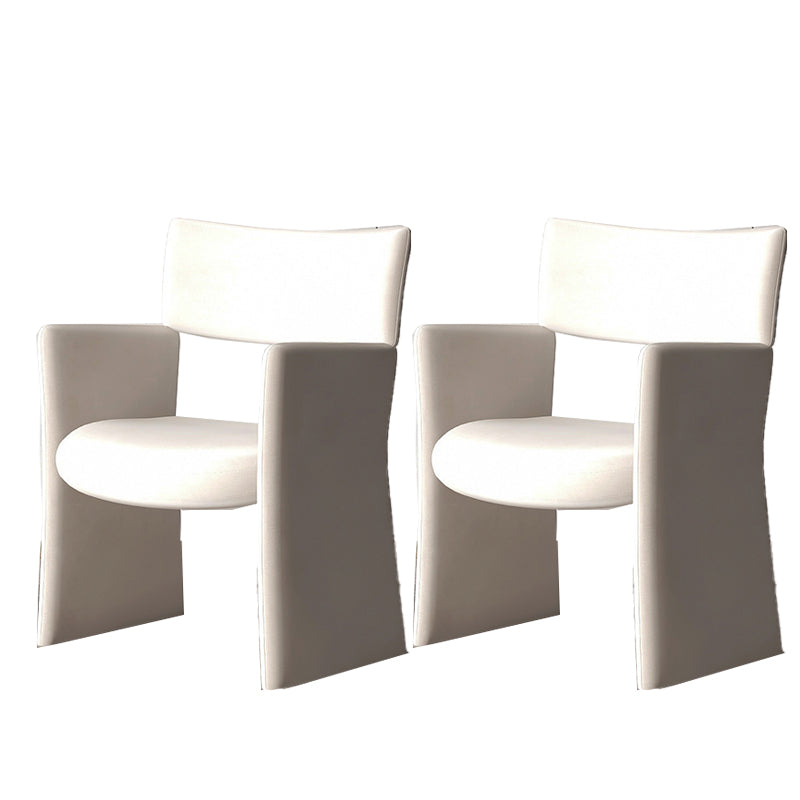 Mid-Century Modern Sled Arm Chair Fixed Back Accent Armchair for Living Room