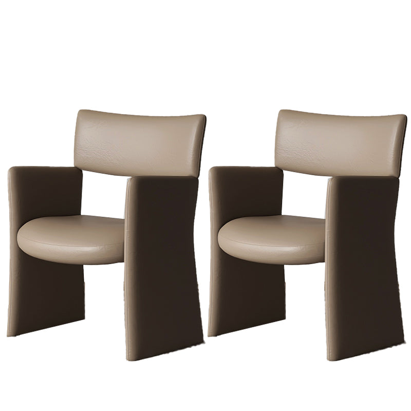 Mid-Century Modern Sled Arm Chair Fixed Back Accent Armchair for Living Room