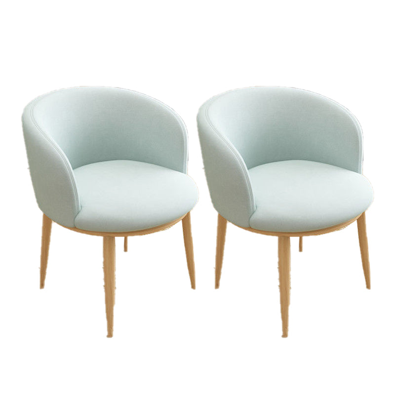 Nordic Fabric Arms Included Basic Four Leg Sloped Arms Accent Armchair