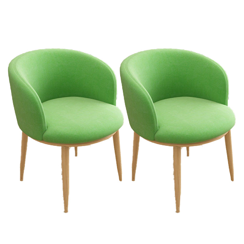 Nordic Fabric Arms Included Basic Four Leg Sloped Arms Accent Armchair