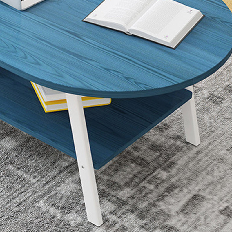 Contemporary Style Coffee Cocktail Table Wooden 4 Legs Coffee Table