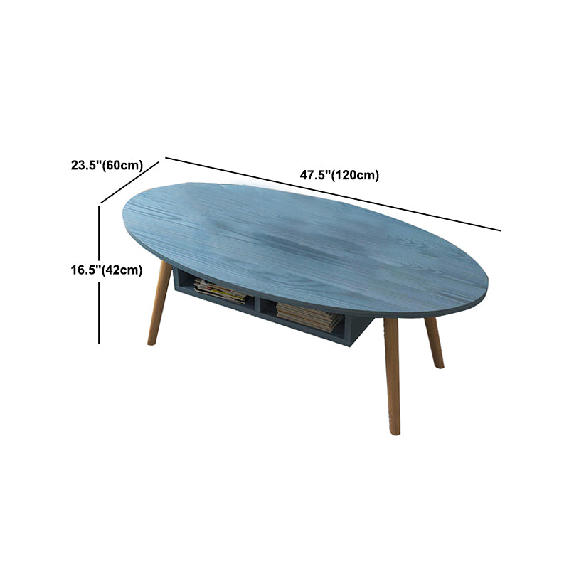 Contemporary Style Coffee Cocktail Table Wooden 4 Legs Coffee Table