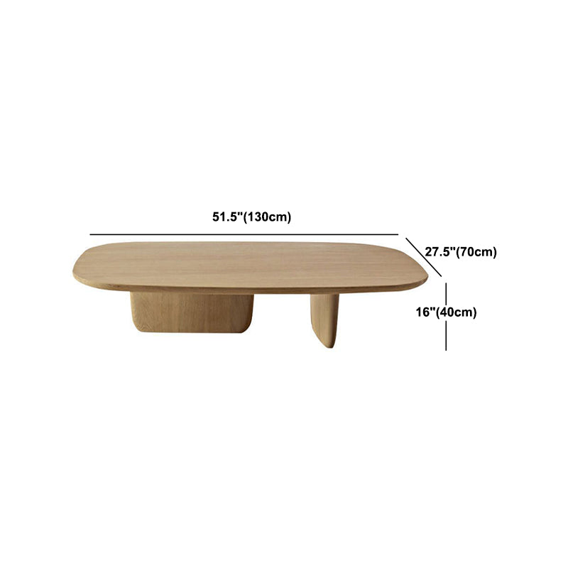 15.75" Tall Scandinavian Style Coffee Cocktail Table Wooden Coffee Table