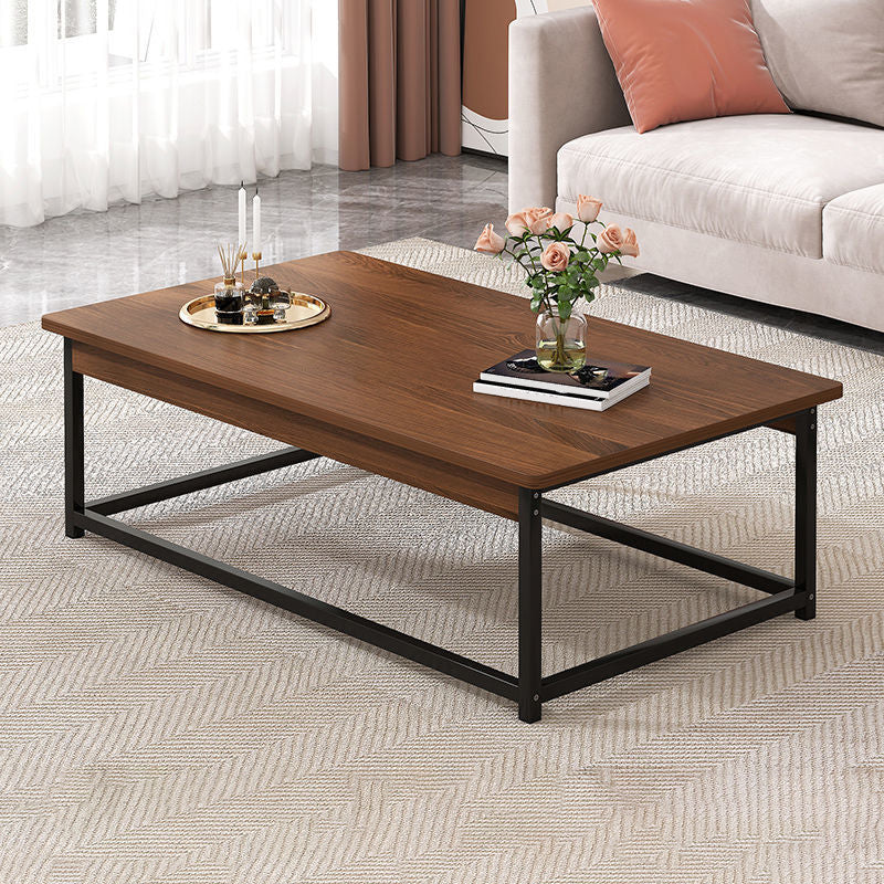 16.54" Tall Contemporary Style Coffee Cocktail Table Metal Frame Coffee Table