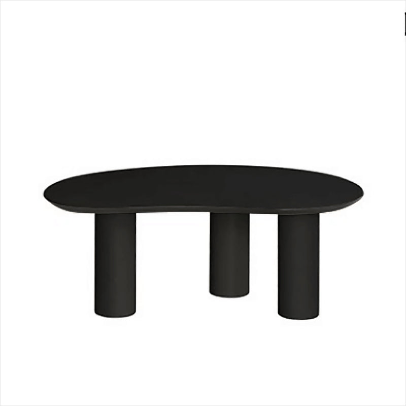 13.78" Tall Contemporary Style Coffee Cocktail Table Wooden 3 Legs Coffee Table