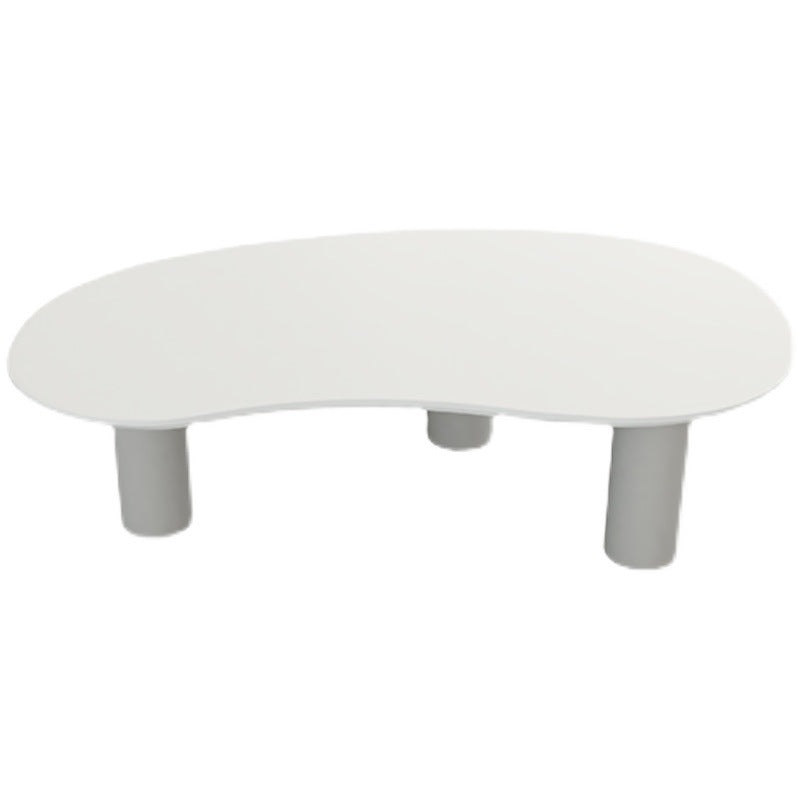 13.78" Tall Contemporary Style Coffee Cocktail Table Wooden 3 Legs Coffee Table