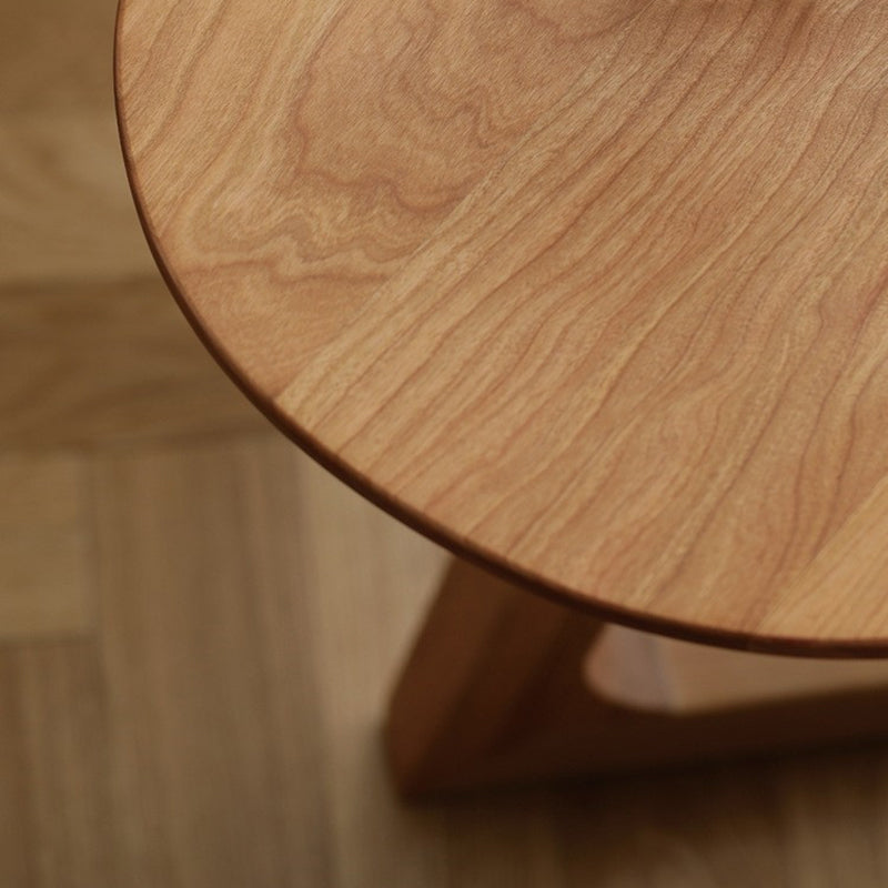 Scandinavian Style Coffee Cocktail Table Solid Wood Oval Coffee Table