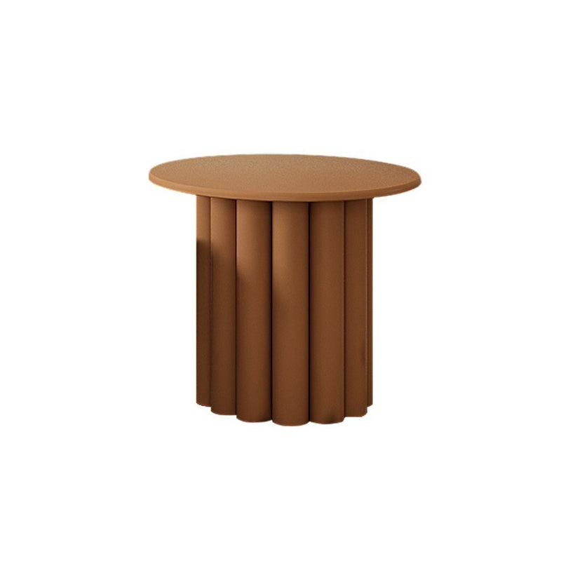 4 Legs Coffee Table Round Minimalist Coffee Table for Living Room