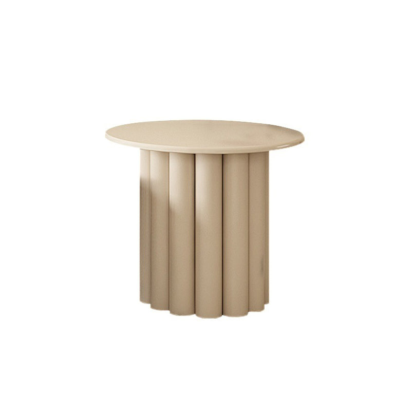 4 Legs Coffee Table Round Minimalist Coffee Table for Living Room
