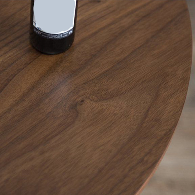 1 Solid Wood Coffee Table Round Minimalist Coffee Table for Living Room
