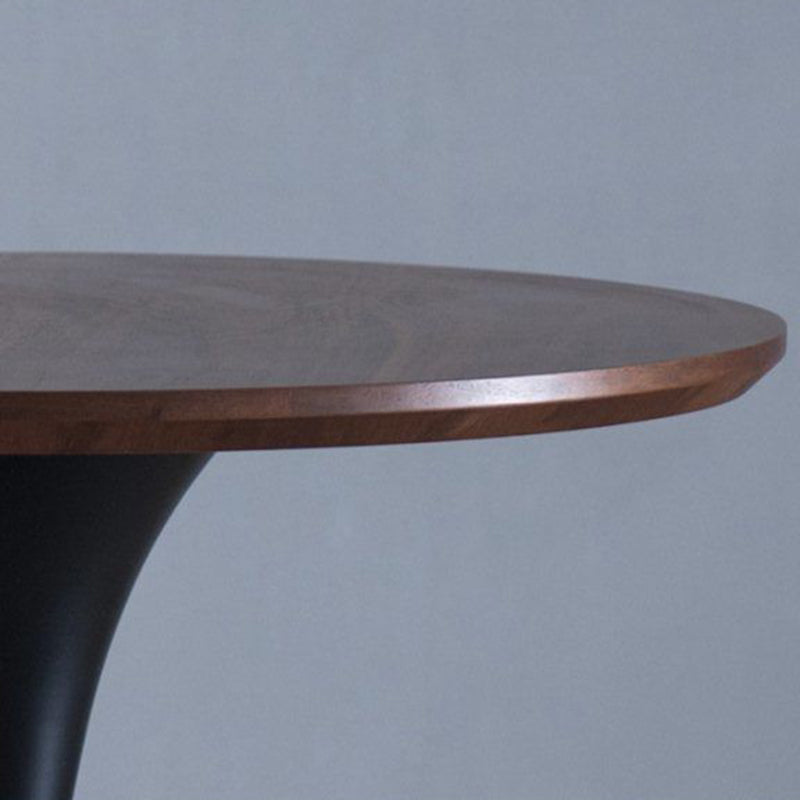 1 Solid Wood Coffee Table Round Minimalist Coffee Table for Living Room
