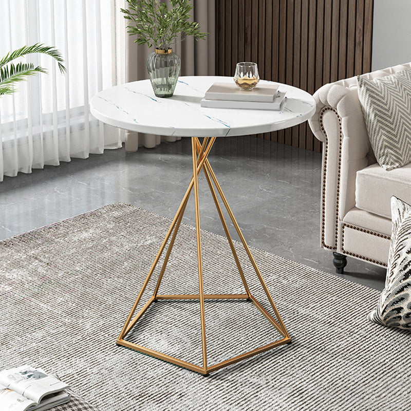 Wood Coffee Table Round Minimalist Coffee Table for Living Room