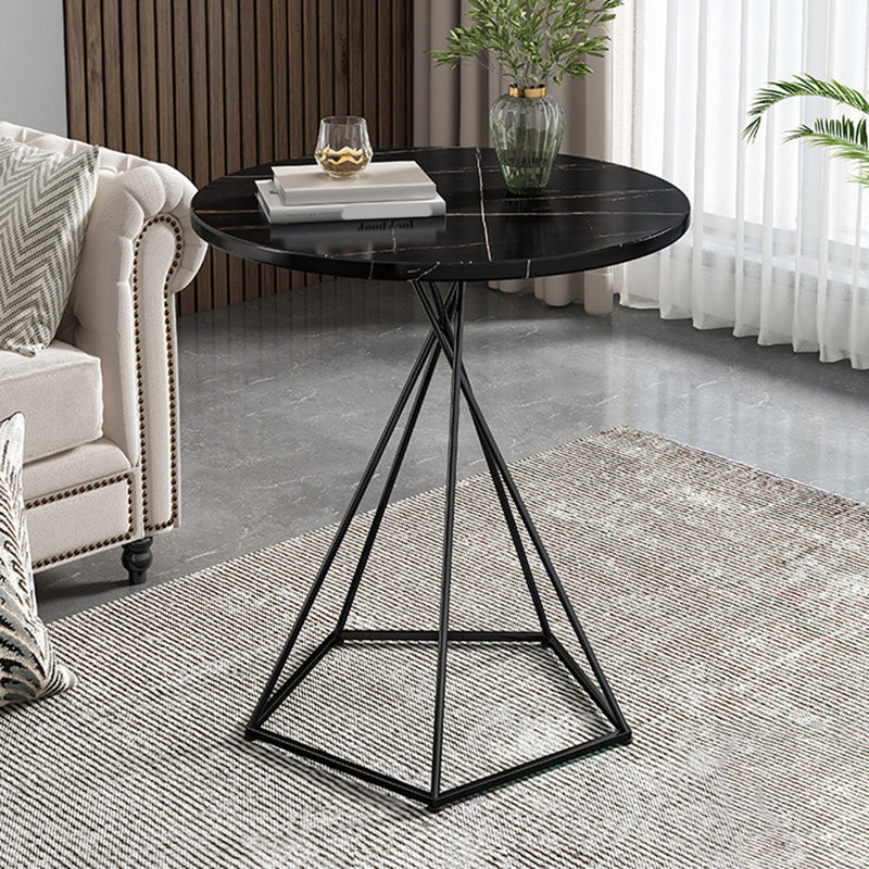 Wood Coffee Table Round Minimalist Coffee Table for Living Room