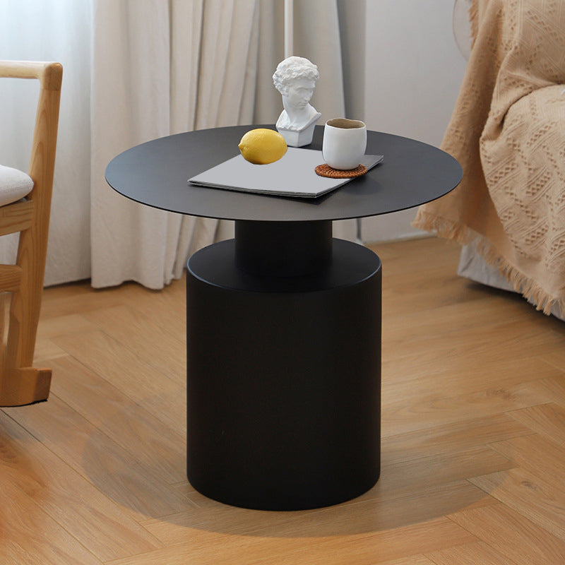 Round Pedestal Base Metal Table Frame Mid-century Modern Style Coffee Table