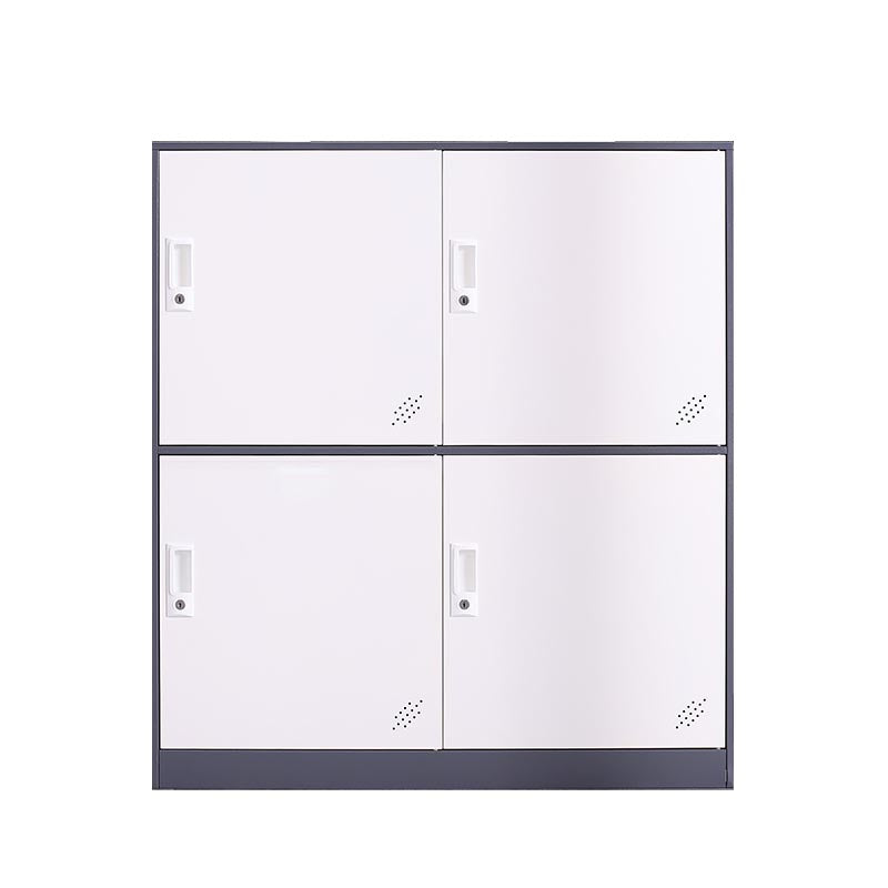 Non-Hanging Armoire Contemporary Metal Storage Cabinet for Home