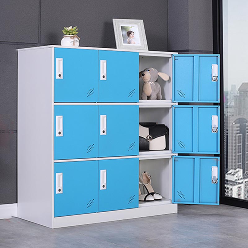 Non-Hanging Armoire Contemporary Metal Storage Cabinet for Home