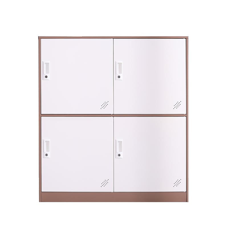 Non-Hanging Armoire Contemporary Metal Storage Cabinet for Home