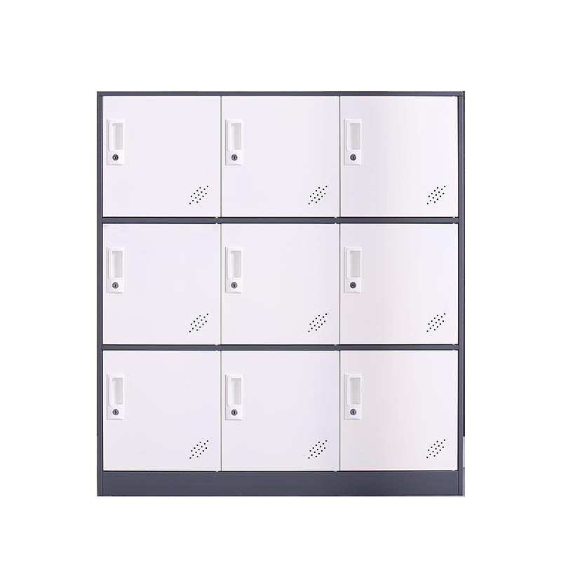 Non-Hanging Armoire Contemporary Metal Storage Cabinet for Home