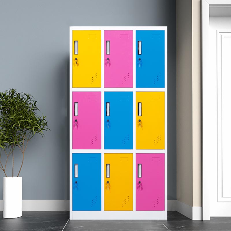 Contemporary Style Wardrobe Metal Home Wardrobe Closet With Lock