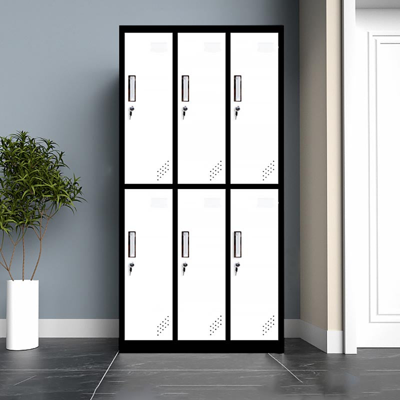 Contemporary Style Wardrobe Metal Home Wardrobe Closet With Lock
