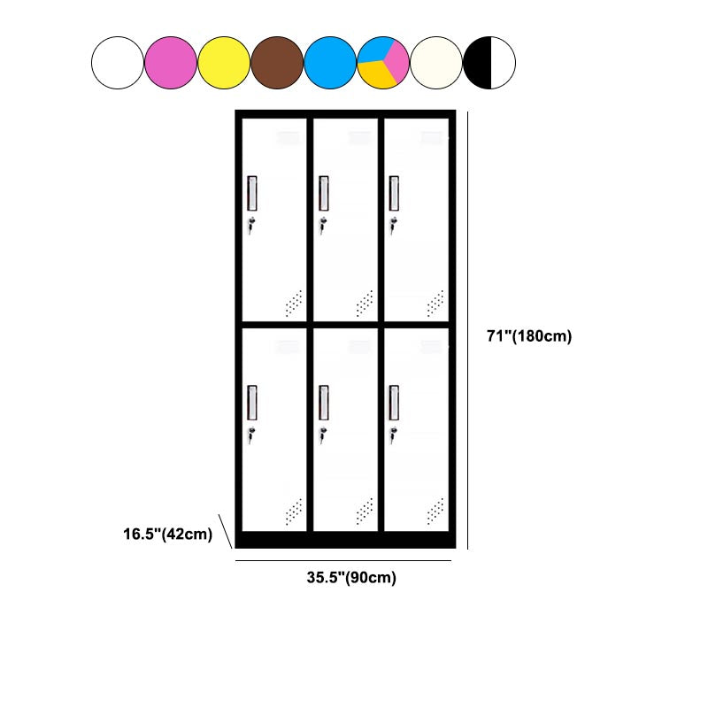 Contemporary Style Wardrobe Metal Home Wardrobe Closet With Lock