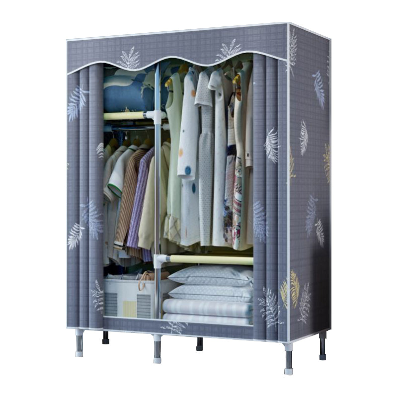 Modern Style Bedroom Wardrobe Armoire Metal Wardrobe Closet with Legs
