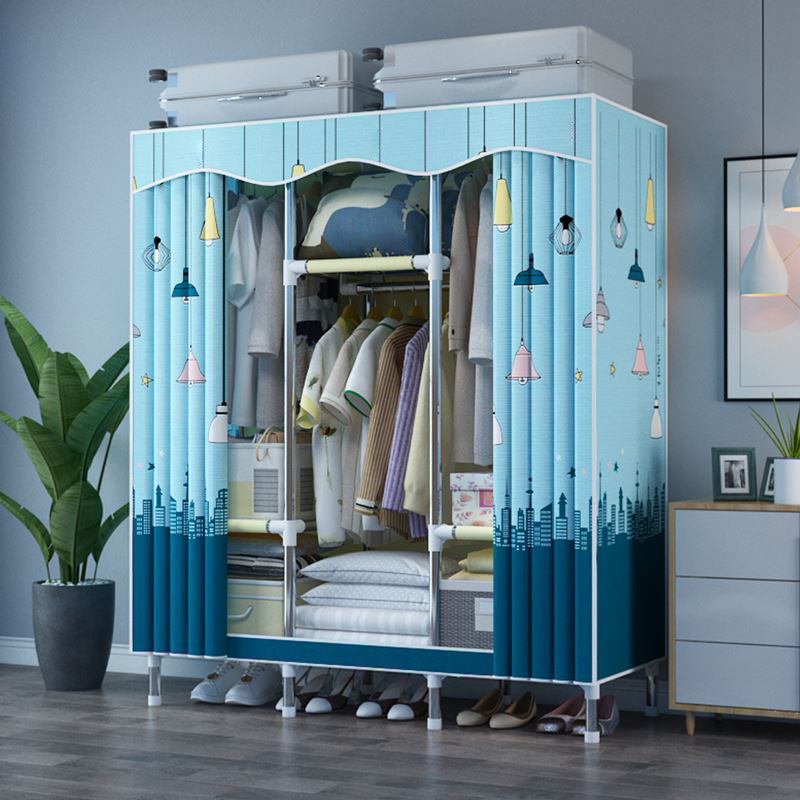 Modern Style Bedroom Wardrobe Armoire Metal Wardrobe Closet with Legs