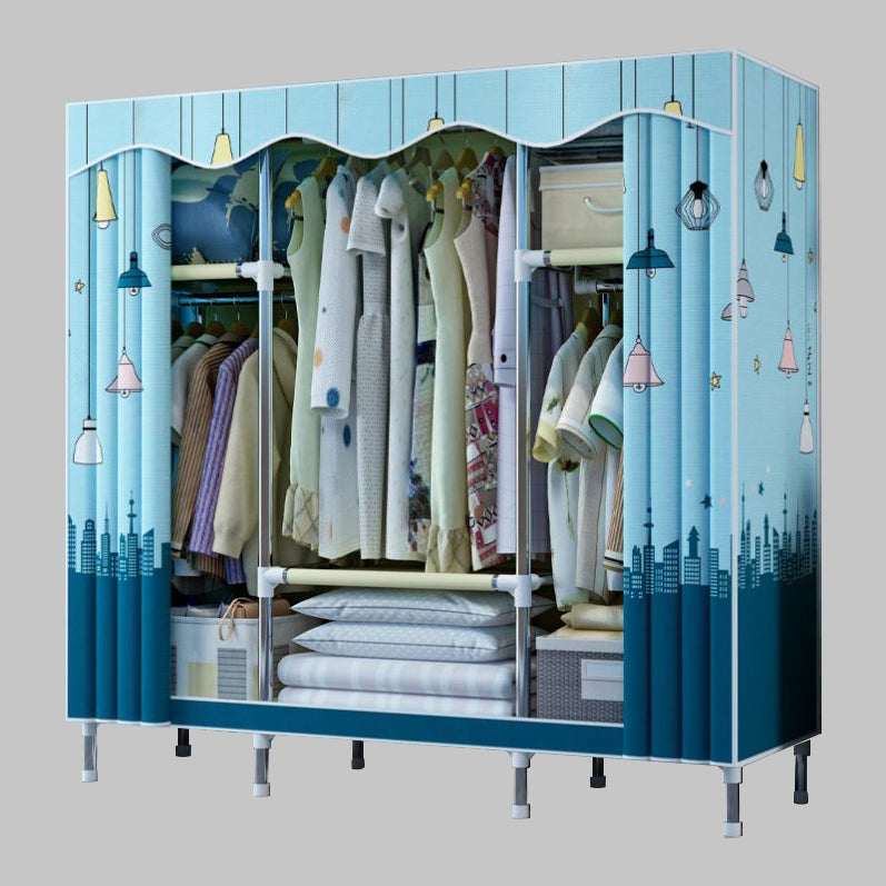 Modern Style Bedroom Wardrobe Armoire Metal Wardrobe Closet with Legs