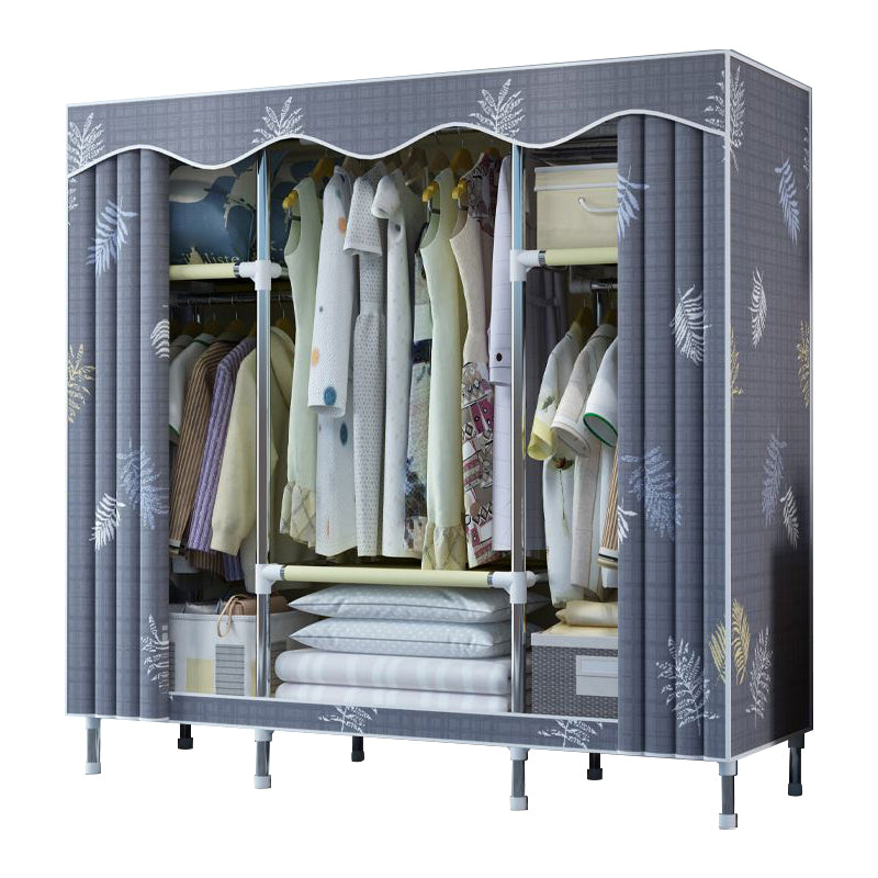 Modern Style Bedroom Wardrobe Armoire Metal Wardrobe Closet with Legs