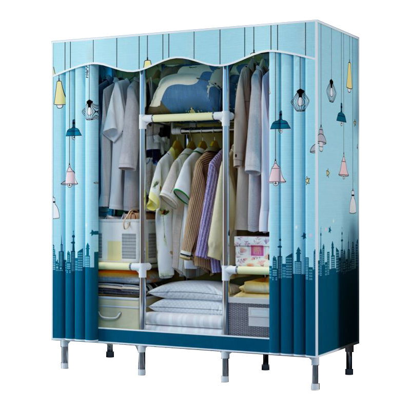 Modern Style Bedroom Wardrobe Armoire Metal Wardrobe Closet with Legs