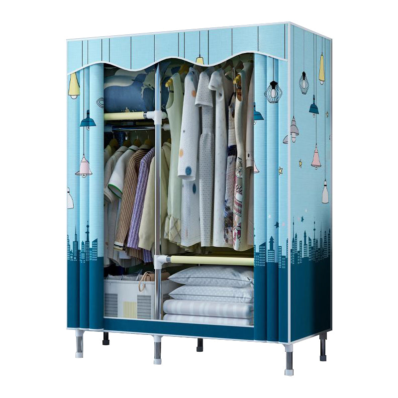 Modern Style Bedroom Wardrobe Armoire Metal Wardrobe Closet with Legs