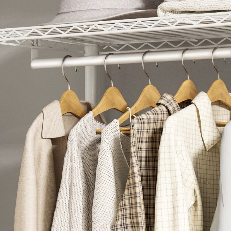 Contemporary Style Wardrobe Steel Wardrobe Closet with Shelves