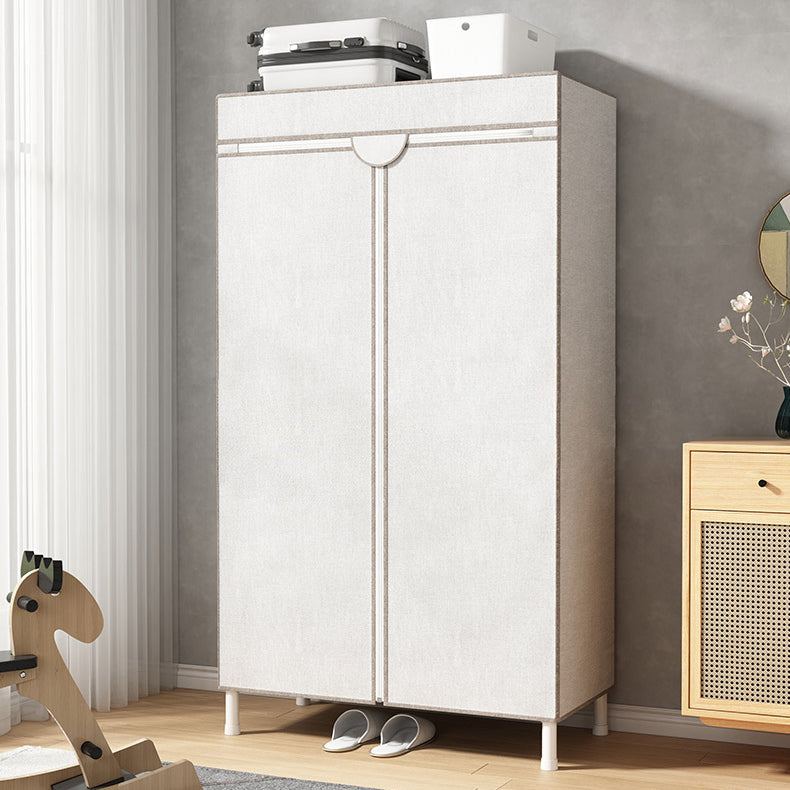 Contemporary Style Wardrobe Steel Wardrobe Closet with Shelves