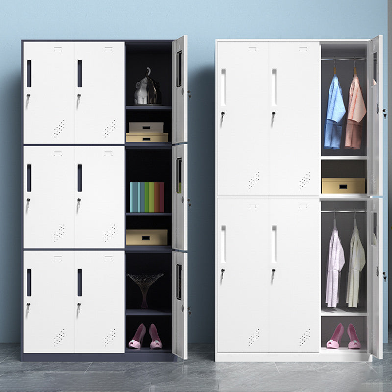 Contemporary Style Wardrobe Metal Home Wardrobe Closet with Doors