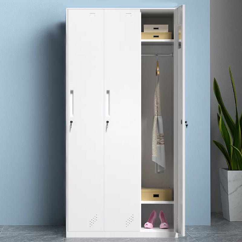 Contemporary Style Wardrobe Metal Home Wardrobe Closet with Doors