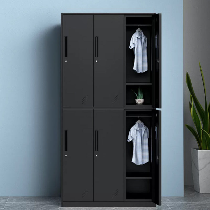 Contemporary Style Wardrobe Metal Home Wardrobe Closet with Doors
