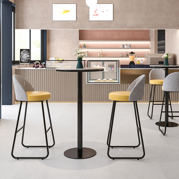 Modern 1/2/3 Pieces Sintered Stone Pub Table Set Fixed Table Counter Table